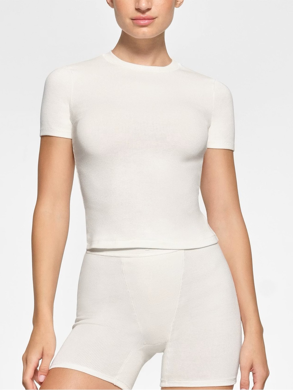 SKIMS Cotton Ribbed T-Shirt